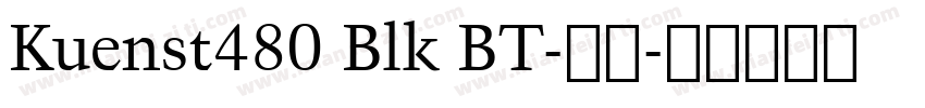 Kuenst480 Blk BT-普通字体转换